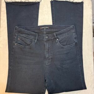 Dear John Clermont Dark Wash Ankle Flare Jeans Size 28